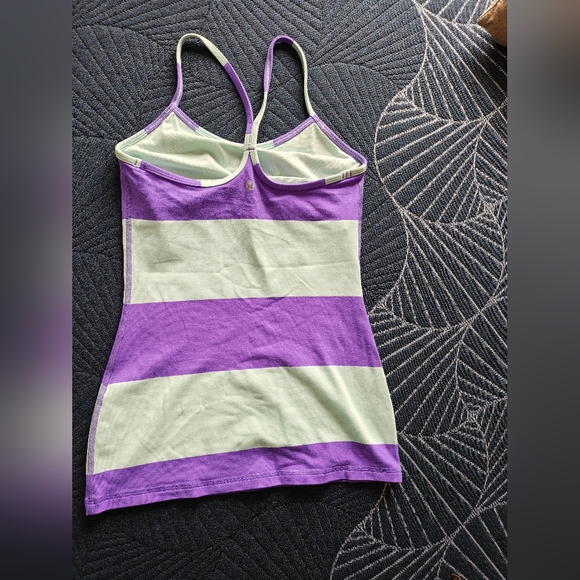 lululemon athletica Striped Lavender and Mint Racerback Tank - Picture 5 of 5